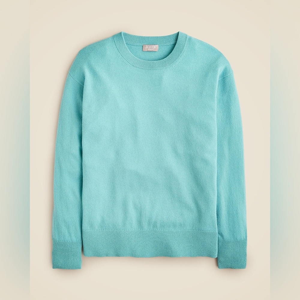 J. Crew Cashmere Relaxed Crewneck Sweater